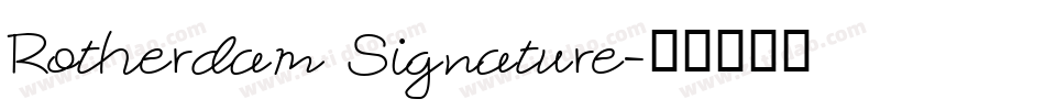 Rotherdam Signature字体转换